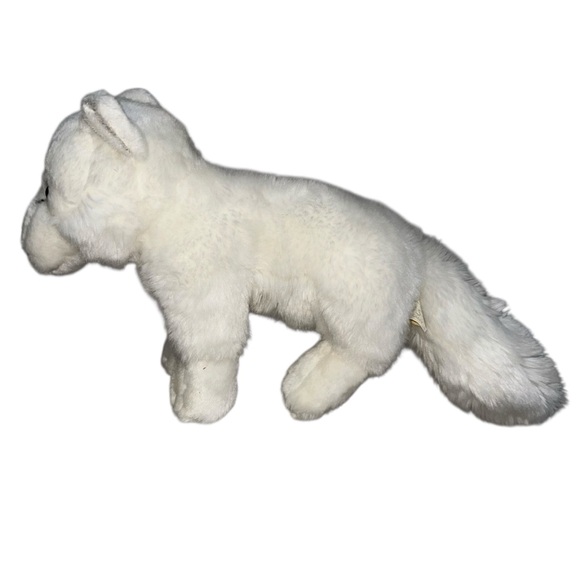 RARE Save Our Space Classic Arctic Fox Plush Realistic Leosco Stuffed Animal HTF - Picture 5 of 11